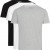 Tommy Hilfiger ανδρικό φανελάκι λαιμόκοψη 3pack (λευκό-γκρι-μαύρο) 2S87905187 004